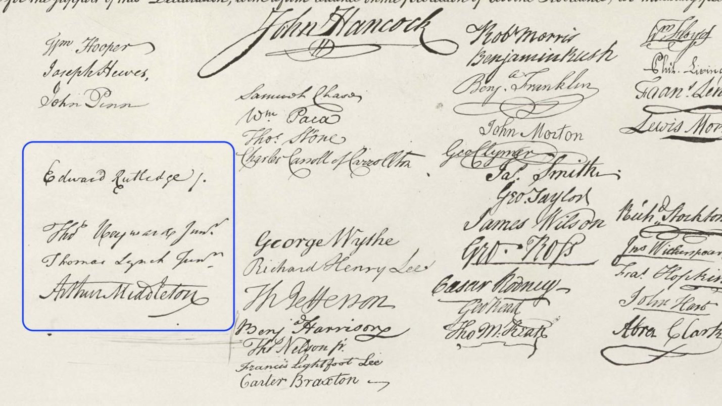 Declaration Of Independence Signature Page
